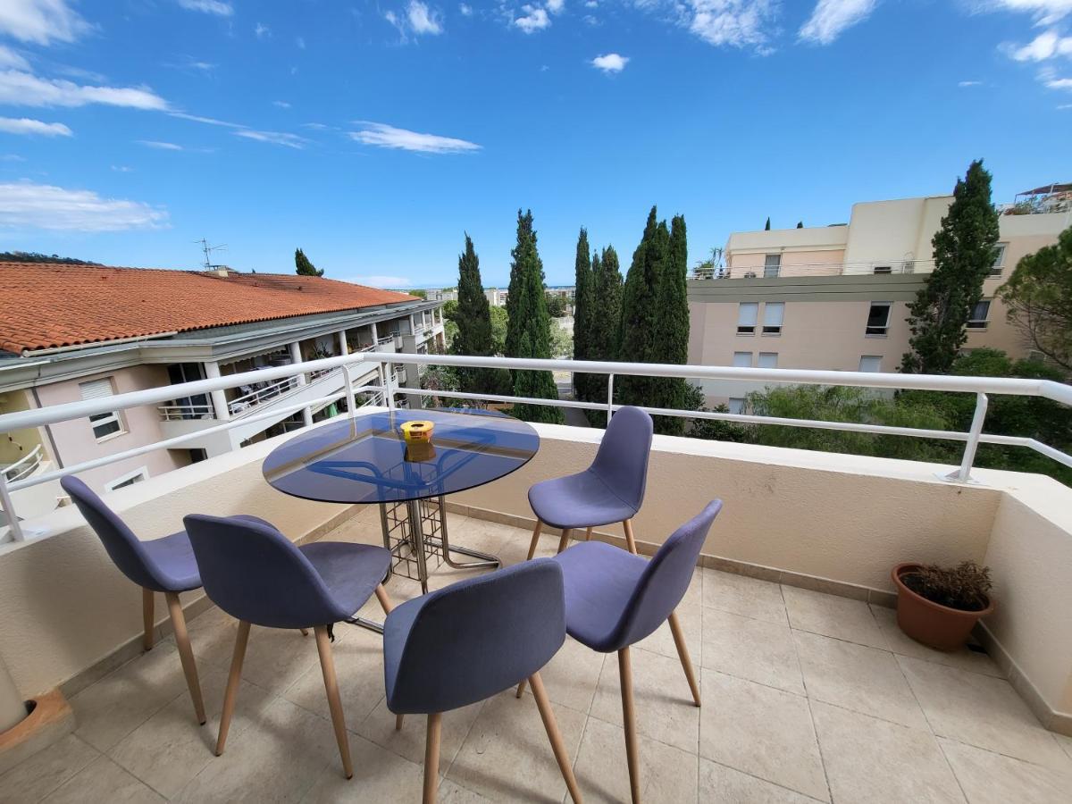 Appart Luxueux 3 Pieces, Piscine, Mer, Terrasse Cannes Eksteriør bilde